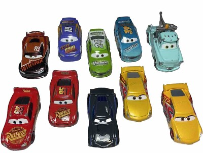 #ad Disney Pixar Cars Mattel Die Cast Toy Lot 10 $25.00