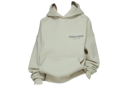 #ad Fear of God Essentials SSENSE Exclusive Kids Hoodie Concrete Youth Small $120.00
