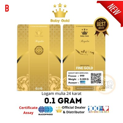#ad 0.1 Gram Mini Baby Gold Nugget 999.9 Series Fine Bullion Pure 24ct Gold Round AU $17.79