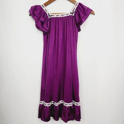 #ad Betsy amp; Lace Girls Purple Vintage Gown Size Large 5 6 $35.00