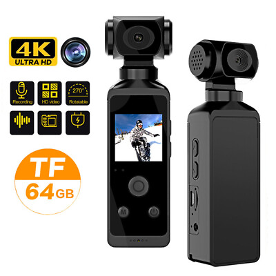 #ad 4K 1080P WIFI Handheld Portable Sports DV Camera Pocket Stable Action Camera $59.46