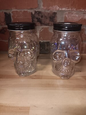 #ad Target Bullseye Playground Halloween 2022 Iridescent Glass Skull Jars with Lid $23.00