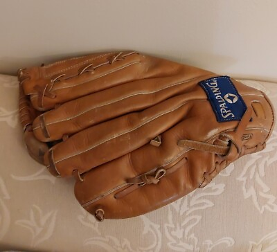 vintage Spalding Baseball Glove TFM 100 Competition EZ Flex Top Grain Leather C $25.00