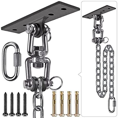 #ad Dolibest Hanging Kits Hammock Chair Hardware Heavy Duty Swing Hanger with Cha... $36.47