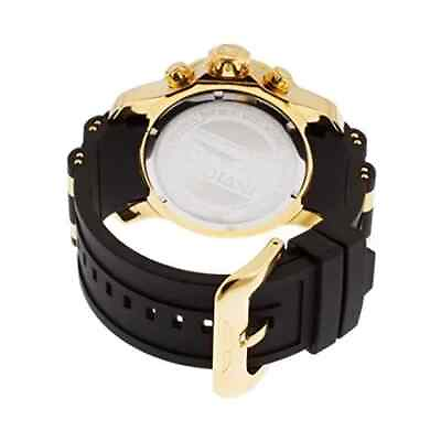 #ad Invicta Pro Diver Chronograph Gold Dial Black Polyurethane Men#x27;s Watch 17566 $86.96
