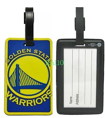#ad NBA Golden State Warriors Soft Luggage ID Bag Tags Gym bag Golf bag $9.99
