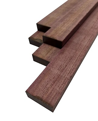 #ad Pack of 5 KD Purpleheart Lumber Board Cutting Board DIY Blocks 3 4” x 2” x 36quot; $81.78