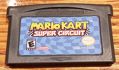 #ad Mario Kart Super Circuit Nintendo GameBoy Advance 2001 Cartridge Only $18.25
