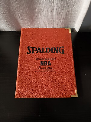 #ad Spalding Official NBA Game Ball Portfolio Folder Notebook Composite Basketball $30.00