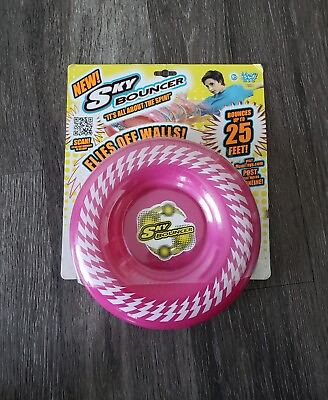Sky Bouncer Toy Frisbee Ball Maui Toys Flying Disc Pink White Vintage VTG $29.00