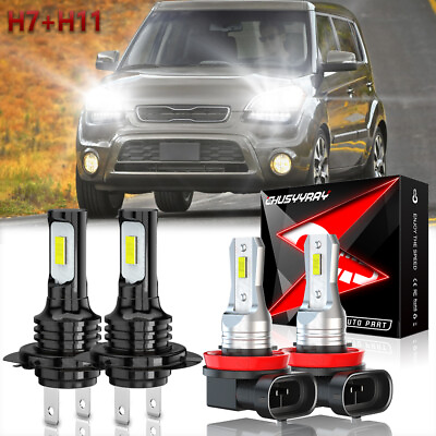 #ad H7 H11 For Chevy Caprice 2011 2017 Traverse 2013 2017 LED Headlight Combo Bulbs $27.99