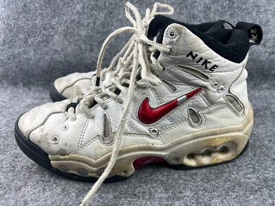 #ad Vintage OG Y2K Nike Air Machine Force Shoe Men#x27;s 10 White High Top Basketball $34.00