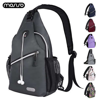 #ad MOSISO Sling Backpack Multipurpose Crossbody Shoulder Bag Travel Hiking Daypack $25.99
