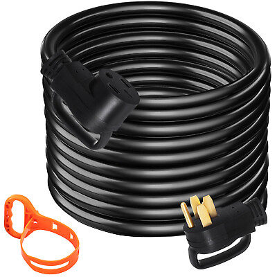 #ad VEVOR RV Extension Cord 15 50ft 50a Power Cable Rain Proof for Motorhome Camper $59.99