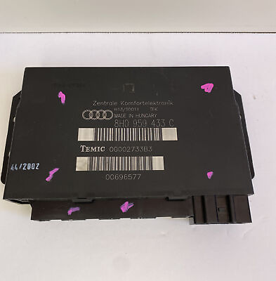 #ad 03 09 Audi A4 S4 Convertible OEM Comfort Control Module Convenience 8H0959433C $240.00