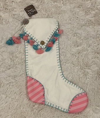 #ad New Matilda Jane ALL I WANT Christmas Stocking Embroidered Tassel Wonderment $29.99
