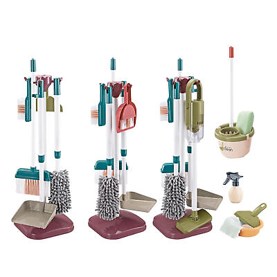#ad little helper Kids Cleaning set Pretend Play Broom Brush Mop Cleaning Toy Set $36.03