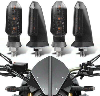 #ad Black 3 LED Indicators Turn Signals Streetfighter Bike PAIR 15 Day Delivery GBP 25.00