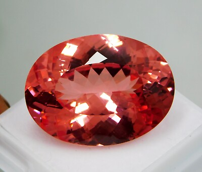 #ad Certified 46.90 Ct Natural Ceylon Padparadscha Sapphire Oval Cut Loose Gems $272.99