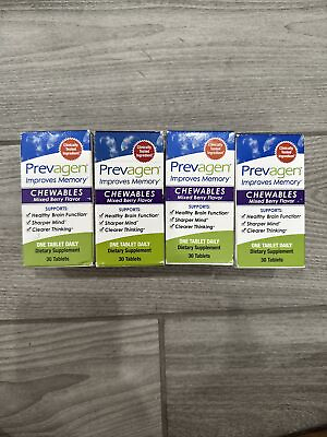 #ad 4 Prevagen Mixed Berry Chewables 30 Tablets Per 120 Tabs Total FAST Shipping $49.99