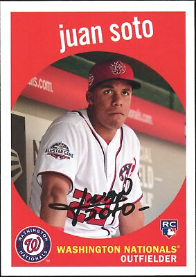 #ad 2018 Topps Archives Juan Soto #73 Rookie Card $9.99