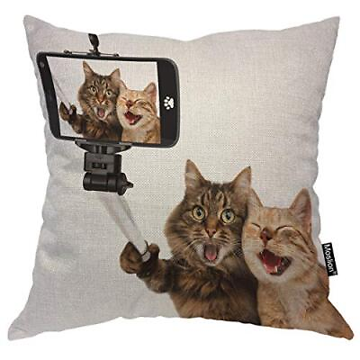 #ad Fathers Day Pillow Covers Animal Pillow Covers 18x18 Cat Throw Pillow Cover F... $17.99