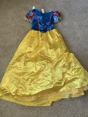 #ad Snow White Costume Adult Fairy Tale Princess Costume Play Dress Size M 8 10 $15.99