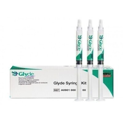 #ad Dentsply Glyde File Prep Syringe Kit EDTA Gel For Root Canal Conditioner 1x3 $47.02