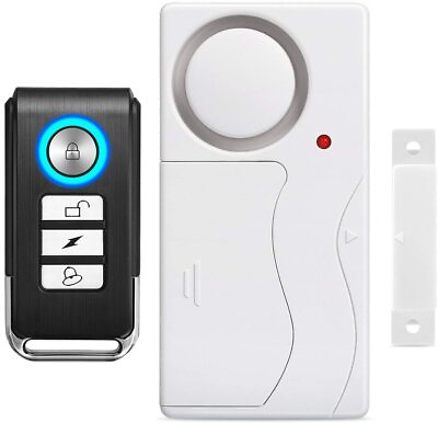 #ad wsdcam Door Alarm Wireless Anti Theft Remote Control Door and Window Alarms $17.59