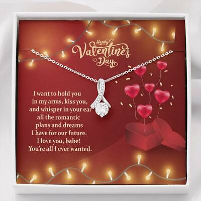 #ad Necklace Pendant Valentines Gift for Her Wife Girlfriend Your All I Ever Wanted $33.97