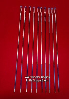 #ad 4A WOLF TYPE LATEST BIPOLAR COLLINS SINGLE STEM PACK OF 5 UROLOGY ELECTRODES $152.00