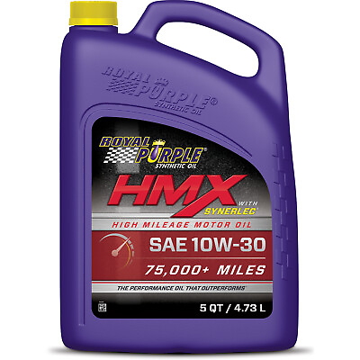 #ad Royal Purple 11750 HMX SAE 10W 30 High Mileage Synthetic Motor Oil 10W30 5 Quart $52.18