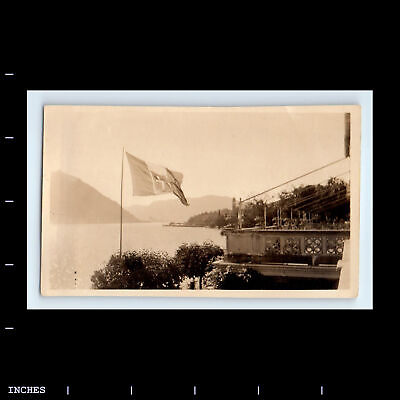 #ad Vintage Photo LAKE COMO ITALY VILLA D#x27;ESTE 1925 $16.00