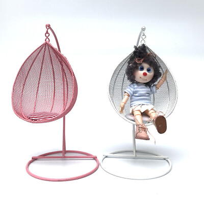 #ad Mini House Hanging Chair Dollhouse Swing Rocking Decorations $13.57