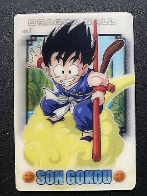 #ad Goku Dragon Ball 3D Bandai 2003 no.1 Son Goku Nimbus Lenticular Card Japanese $9.99