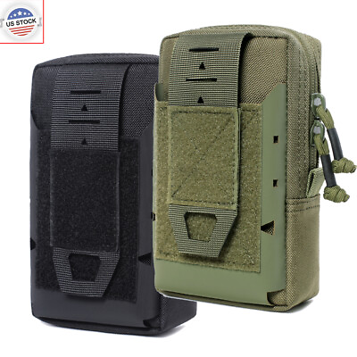 #ad Tactical Molle EDC Pouch Multi purpose Belt Waist Pack Bag Utility Phone Pocket $11.88