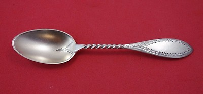 #ad Koehler amp; Ritter Sterling Silver Demitasse Spoon GW Frosted BC Twisted Handle $49.00