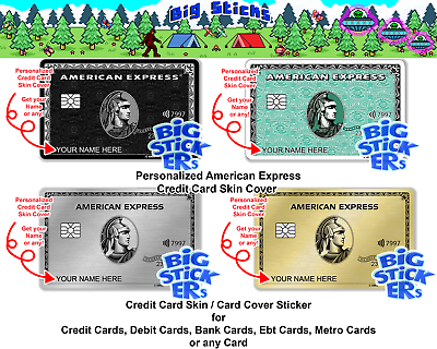 #ad Amex American Express Credit Card Skin Cover Decal SMART Sticker Wrap Skin $9.76