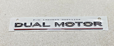 #ad Tesla Model 3 Y Dual Motor Performance Emblem Sticker 1484849 OEM CHROME $30.00