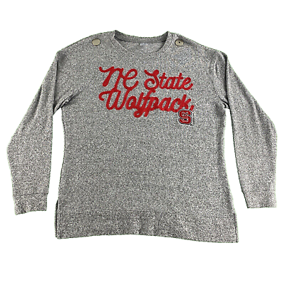 #ad NC State Wolfpack Pullover Shirt NCAA Womens S Long Sleeve Team Knit Top Soft $15.29