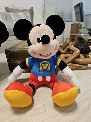 #ad Disney Clubhouse Junior Singing Fun Mickey Mouse Plays Music Doll Plush Toy 12” $10.90