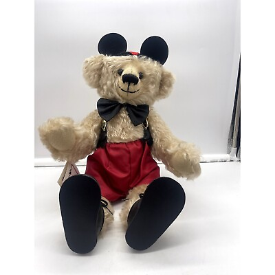 #ad Mickey Mouse Mohair Plush Teddy Bear Maryse Nicole RARE $98.00