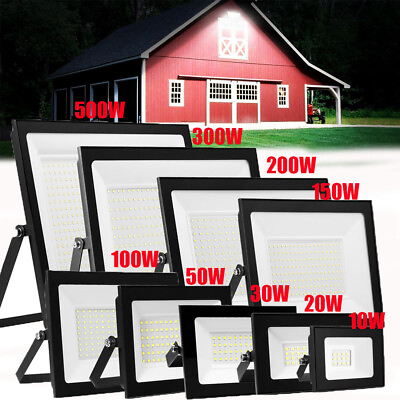 #ad LED Flood Light 10W 500W Watt Spotlight Security Yard Garden Outdoor IP66 Lamps $5.74