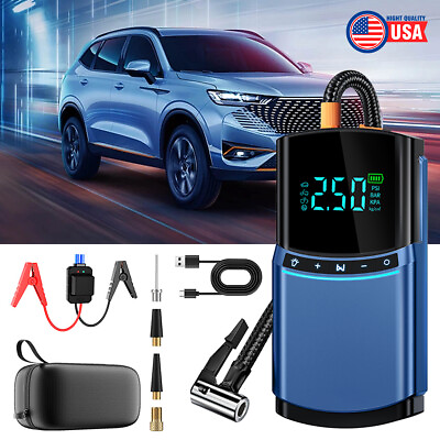#ad 2000A Car Jump Starter Emergency Air Compressor Battery Power Bank Charger US $79.99