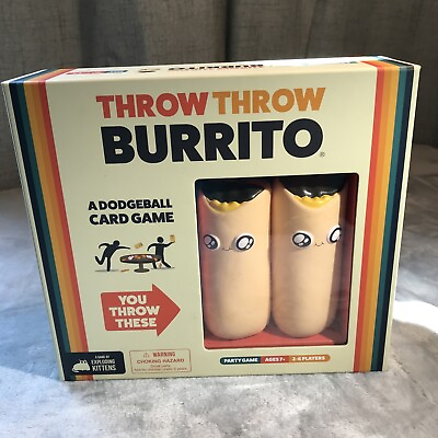 #ad NEW Throw Throw Burrito Dodgeball Card Party Game By Exploding Kittens Creator $13.50