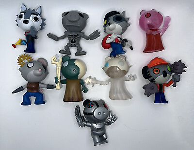 #ad Minitoon Phatmojo PIGGY Lot of 9 Mini Action Figure Vinyl Toys 3” Kolie 2021 $28.00