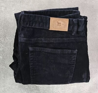 #ad #ad Ralph Lauren Lauren Jeans Co Black Corduroy Straight Pants Women’s Size 12 $28.87