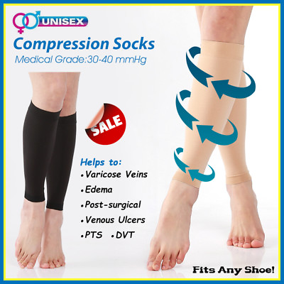#ad Compression Socks Hose Women Men Varicose Veins Hosiery EdemaSwellingPregnancy $20.66