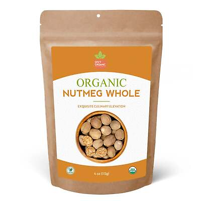 #ad Organic Whole Nutmeg USDA Certified Culinary Spice for Sweet Beverages Baking $8.98