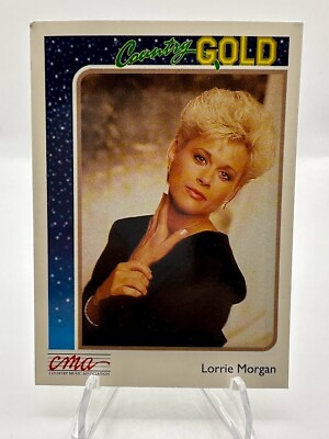 #ad 1992 CMA COUNTRY GOLD #48 LORRIE MORGAN TRADING CARD $3.19